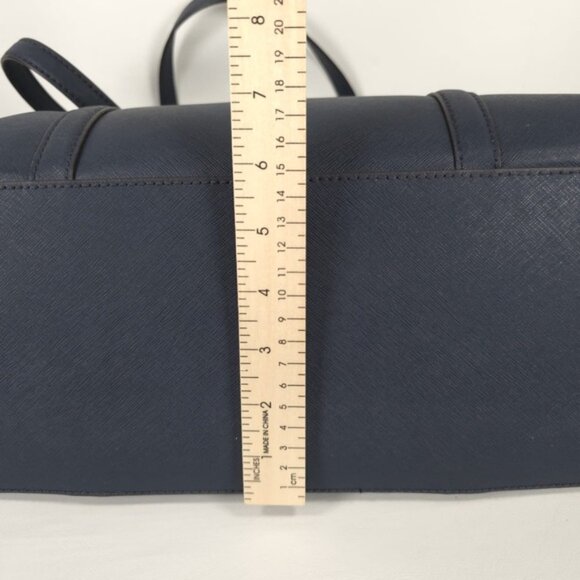 MICHAEL KORS LEATHER LOGO Navy Sady Large Tote Bag IM-1904 F19 35T7GD4T7L 406 - Picture 5 of 16